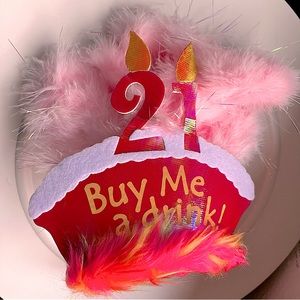 21st Birthday Tiara and Boa Buy Me a Drink NIP New
